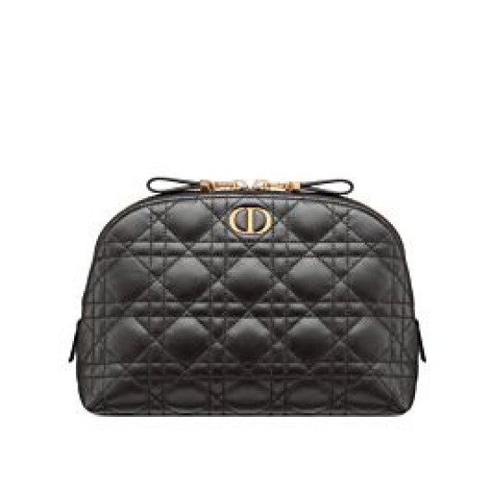 Replica Christian Dior Caro Cosmetic Bag Black