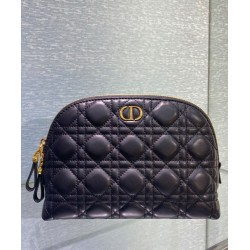 Replica Christian Dior Caro Cosmetic Bag Black