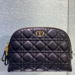 Replica Christian Dior Caro Cosmetic Bag Black