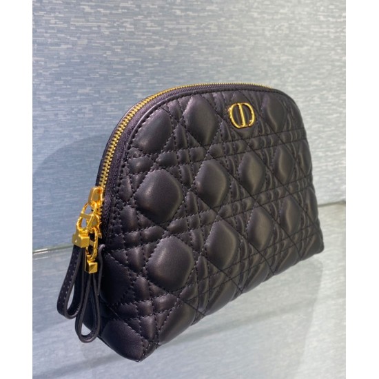 Replica Christian Dior Caro Cosmetic Bag Black