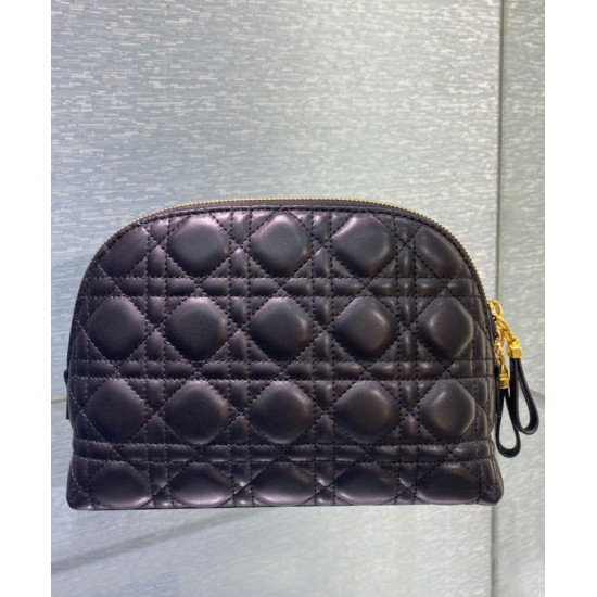 Replica Christian Dior Caro Cosmetic Bag Black
