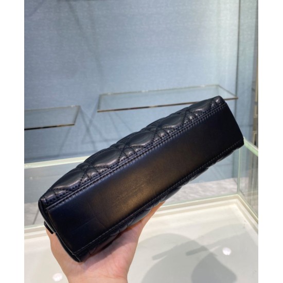 Replica Christian Dior Caro Cosmetic Bag Black