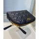 Replica Christian Dior Caro Cosmetic Bag Black