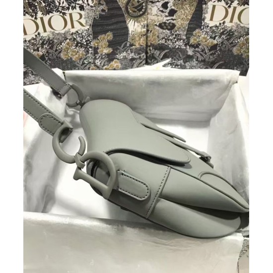 Replica Christian Dior Saddle Ultra-Matte Bag Gray