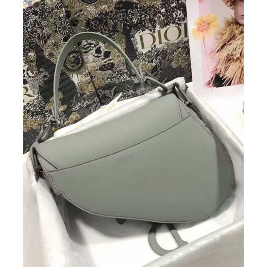 Replica Christian Dior Saddle Ultra-Matte Bag Gray