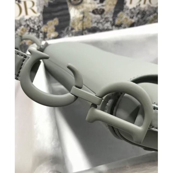 Replica Christian Dior Saddle Ultra-Matte Bag Gray