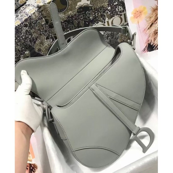 Replica Christian Dior Saddle Ultra-Matte Bag Gray