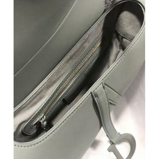 Replica Christian Dior Saddle Ultra-Matte Bag Gray