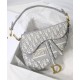Replica Christian Dior Saddle Original Oblique Embroidered Canvas Bag Gray Fake Christian Dior Saddle Original Oblique Embroidered Canvas Bag Gray Replica
