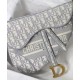 Replica Christian Dior Saddle Original Oblique Embroidered Canvas Bag Gray Fake Christian Dior Saddle Original Oblique Embroidered Canvas Bag Gray Replica