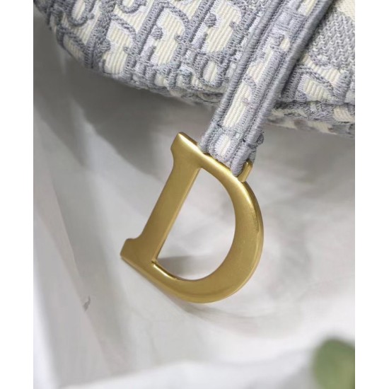 Replica Christian Dior Saddle Original Oblique Embroidered Canvas Bag Gray Fake Christian Dior Saddle Original Oblique Embroidered Canvas Bag Gray Replica