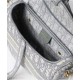 Replica Christian Dior Saddle Original Oblique Embroidered Canvas Bag Gray Fake Christian Dior Saddle Original Oblique Embroidered Canvas Bag Gray Replica