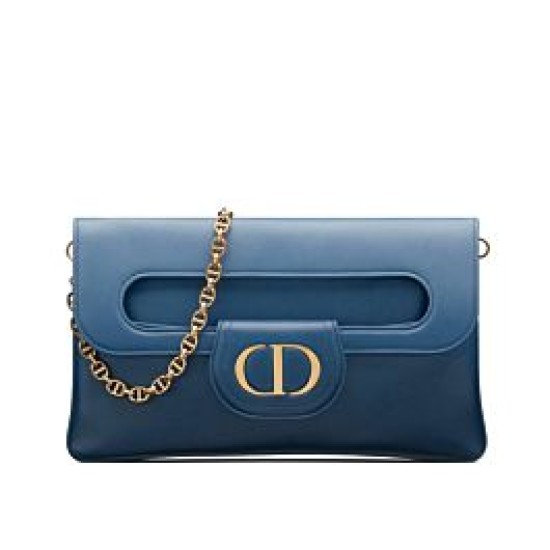Fake Christian Dior Medium Diordouble Bag Blue Replica