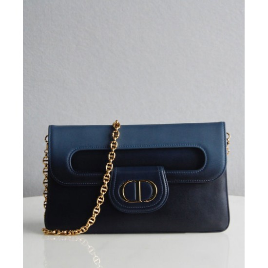 Fake Christian Dior Medium Diordouble Bag Blue Replica