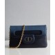 Fake Christian Dior Medium Diordouble Bag Blue Replica