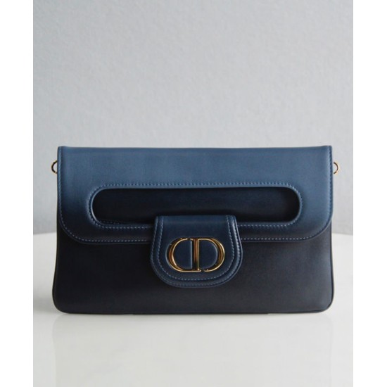 Fake Christian Dior Medium Diordouble Bag Blue Replica