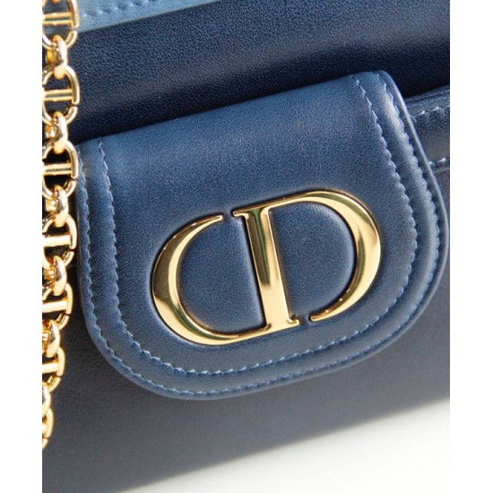 Fake Christian Dior Medium Diordouble Bag Blue Replica