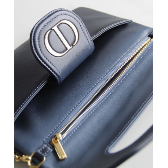 Fake Christian Dior Medium Diordouble Bag Blue Replica
