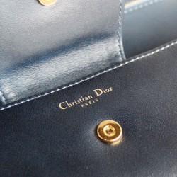 Fake Christian Dior Medium Diordouble Bag Blue Replica