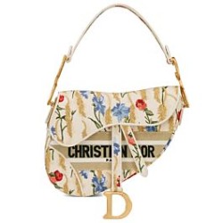 Fake Christian Dior Saddle Bag Yellow Replica
