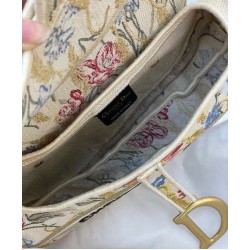 Fake Christian Dior Saddle Bag Yellow Replica