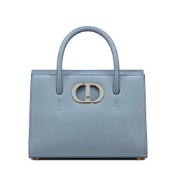 Fake Christian Dior Medium St Honore Tote Light Blue Replica