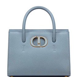Fake Christian Dior Medium St Honore Tote Light Blue Replica