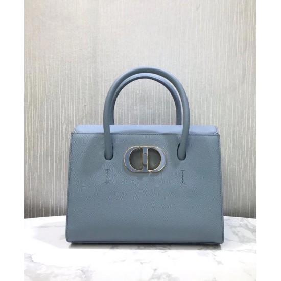 Fake Christian Dior Medium St Honore Tote Light Blue Replica