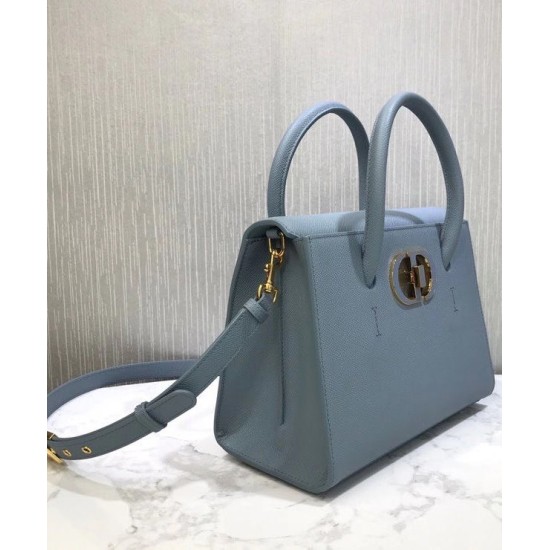 Fake Christian Dior Medium St Honore Tote Light Blue Replica