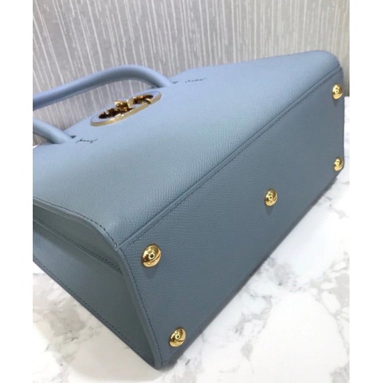 Fake Christian Dior Medium St Honore Tote Light Blue Replica