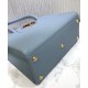 Fake Christian Dior Medium St Honore Tote Light Blue Replica