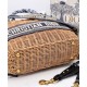 Replica Christian Dior Wicker Basket Bag Apricot