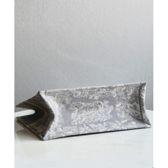 Fake Christian Dior Book Tote Gray Replica