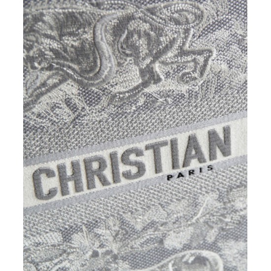 Fake Christian Dior Book Tote Gray Replica