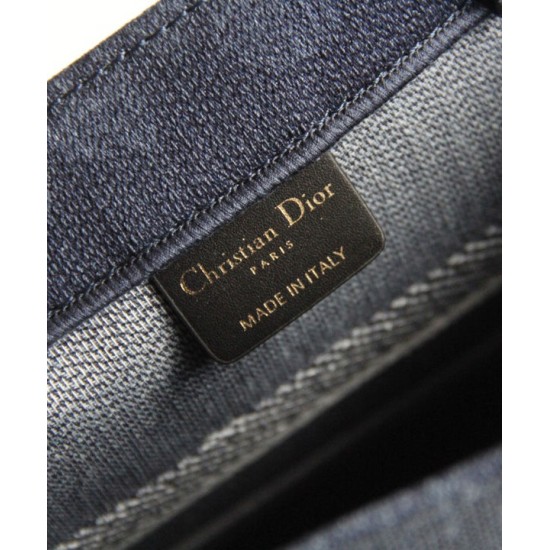 Replica Christian Dior Small Dior Book Tote Blue