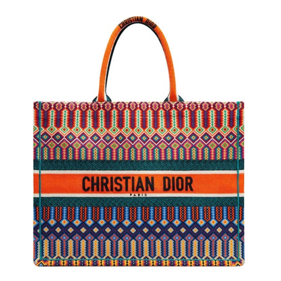 Fake Christian Dior Book Tote bag M1286 Orange Replica