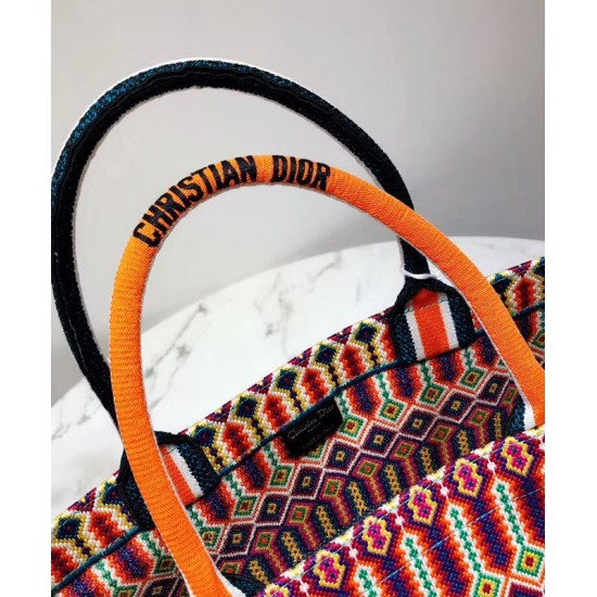 Fake Christian Dior Book Tote bag M1286 Orange Replica