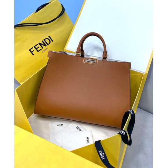 Fake Peekaboo X-Tote Small Bag Light Coffee Replica