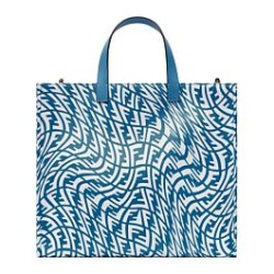 Replica Shopper Glazed Canvas Bag 8BH357 Blue