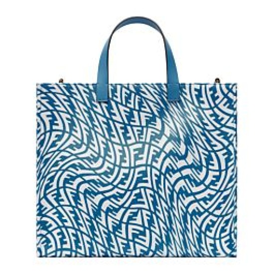 Replica Shopper Glazed Canvas Bag 8BH357 Blue