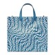 Replica Shopper Glazed Canvas Bag 8BH357 Blue