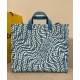 Replica Shopper Glazed Canvas Bag 8BH357 Blue