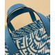 Replica Shopper Glazed Canvas Bag 8BH357 Blue