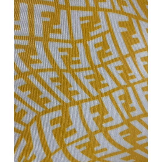 Fake Shopper Glazed Canvas Bag 8BH357 Yellow Replica