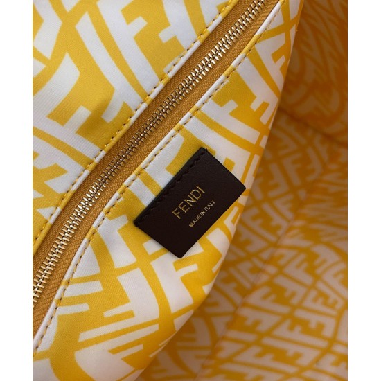 Fake Shopper Glazed Canvas Bag 8BH357 Yellow Replica