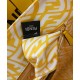 Fake Shopper Glazed Canvas Bag 8BH357 Yellow Replica