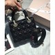 Fake Dior Lady Dior Bag Black Replica
