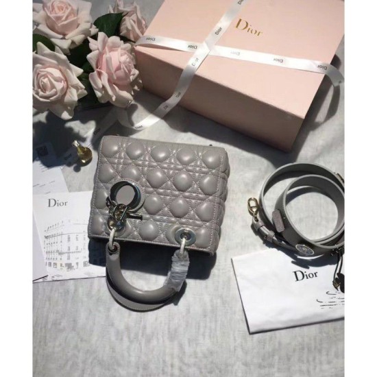 Replica Dior Lady Dior Bag Gray