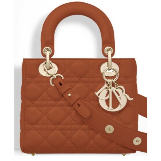 Replica Dior Lady Dior Bag Light Coffee