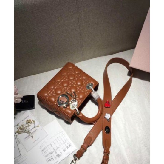 Replica Dior Lady Dior Bag Light Coffee